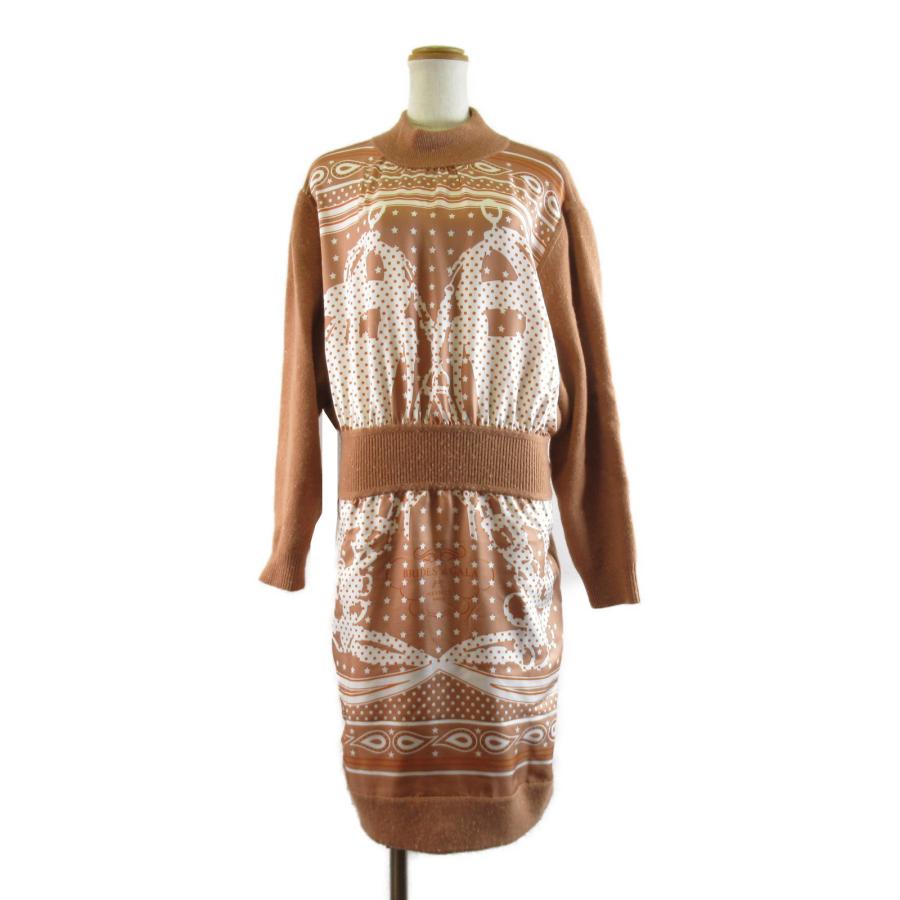 Hermes エルメス ワンピース ワンピース オレンジ系 シルク 中古 レディース ブランドオフ Yahoo 店 通販 Yahoo ショッピング