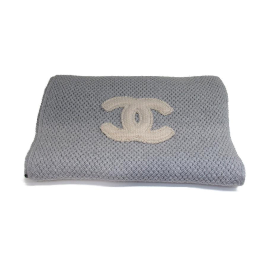 CHANEL シャネル マフラー グレー系 カシミア 中古 : ブランド CHANEL シャネル マフラー グレー系 カシミア 中古 : ブランド