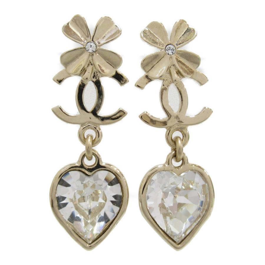 CHANEL シャネル ピアス クローバーピアス ゴールド系 その他 中古 