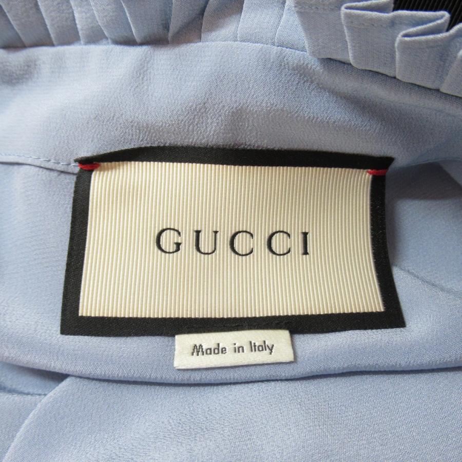 GUCCI グッチ ワンピース ワンピース ブルー系 シルク 中古