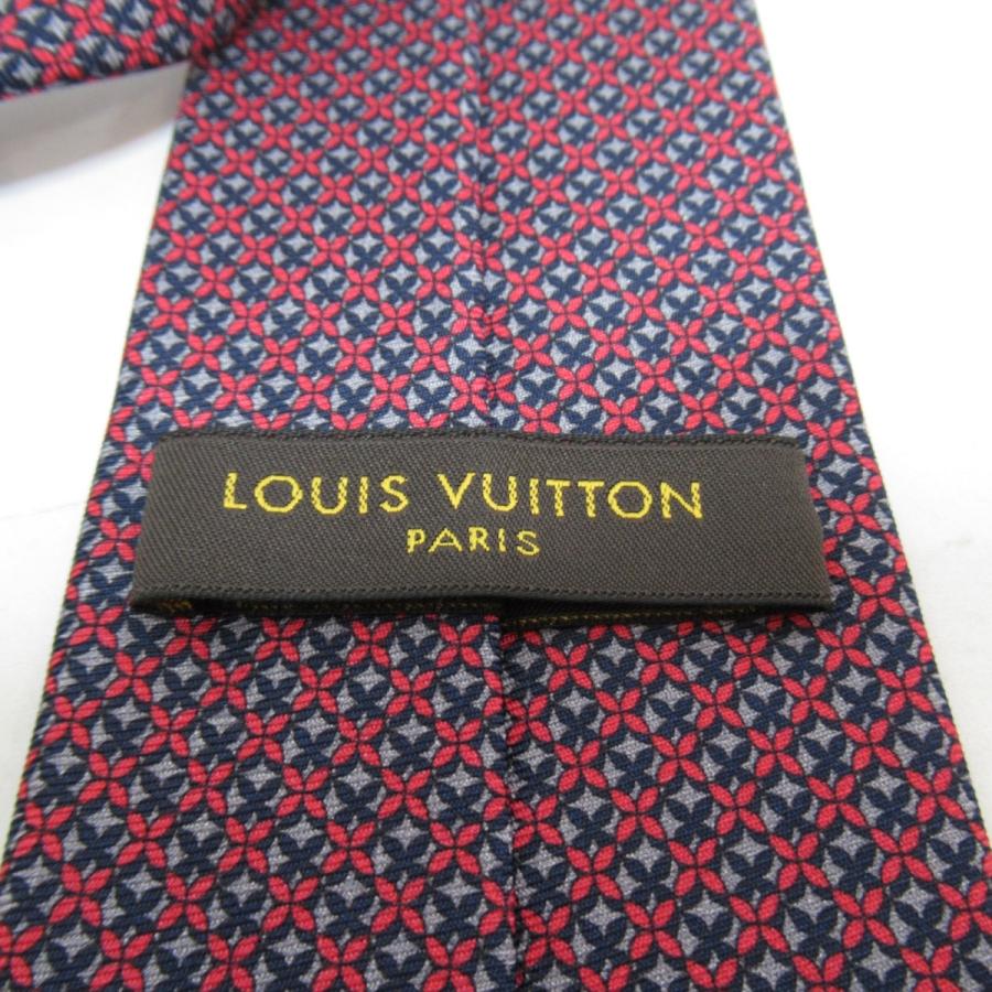 VUITTON ルイ・ヴィトン ネクタイ ネクタイ レッド系 シルク 【Insect】 中古