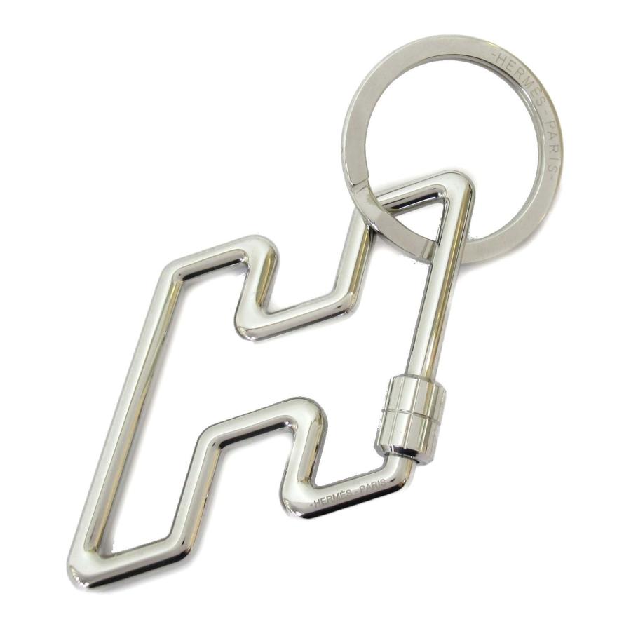 HERMES エルメス キーケース H トゥ スピード キーリング シルバー系 