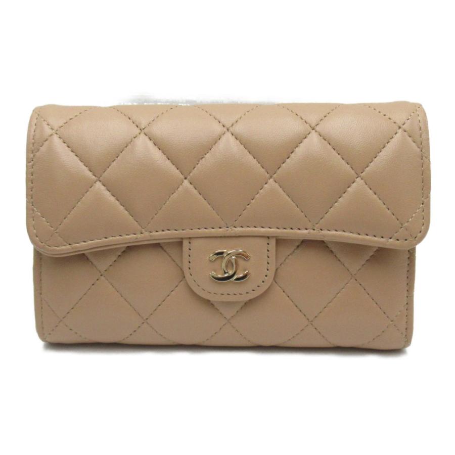 CHANEL シャネル 三つ折り財布 マトラッセ ミディアム 三つ折 CHANEL シャネル 三つ折り財布 マトラッセ ミディアム 三つ折