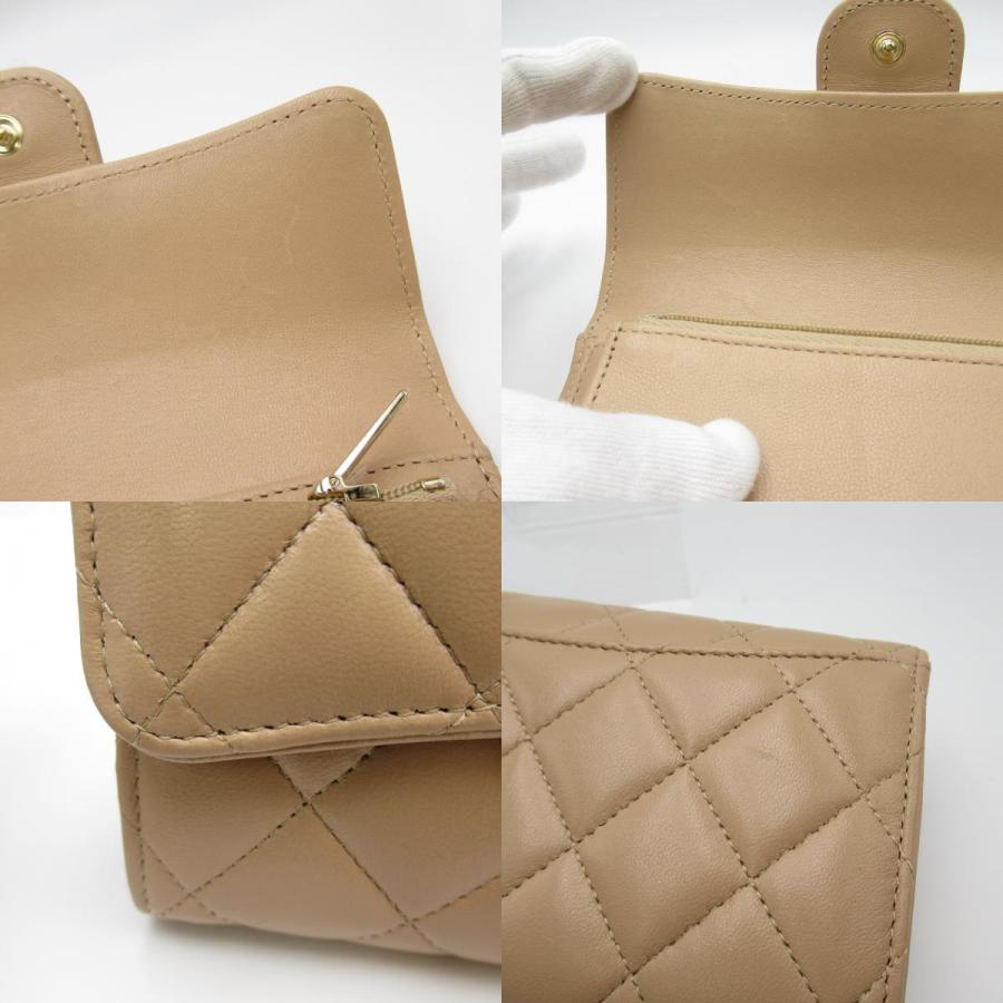 CHANEL シャネル 三つ折り財布 マトラッセ ミディアム 三つ折 CHANEL シャネル 三つ折り財布 マトラッセ ミディアム 三つ折