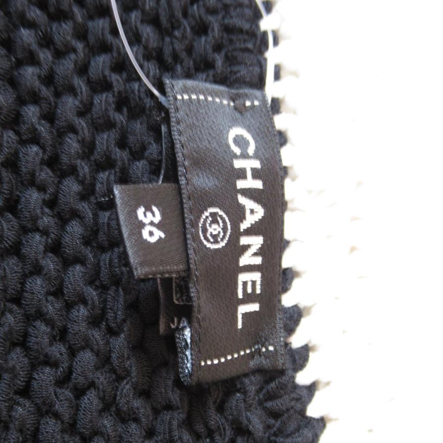 CHANEL シャネル ニット ニットジャケット ブラック系 ウール CHANEL シャネル ニット ニットジャケット ブラック系 ウール