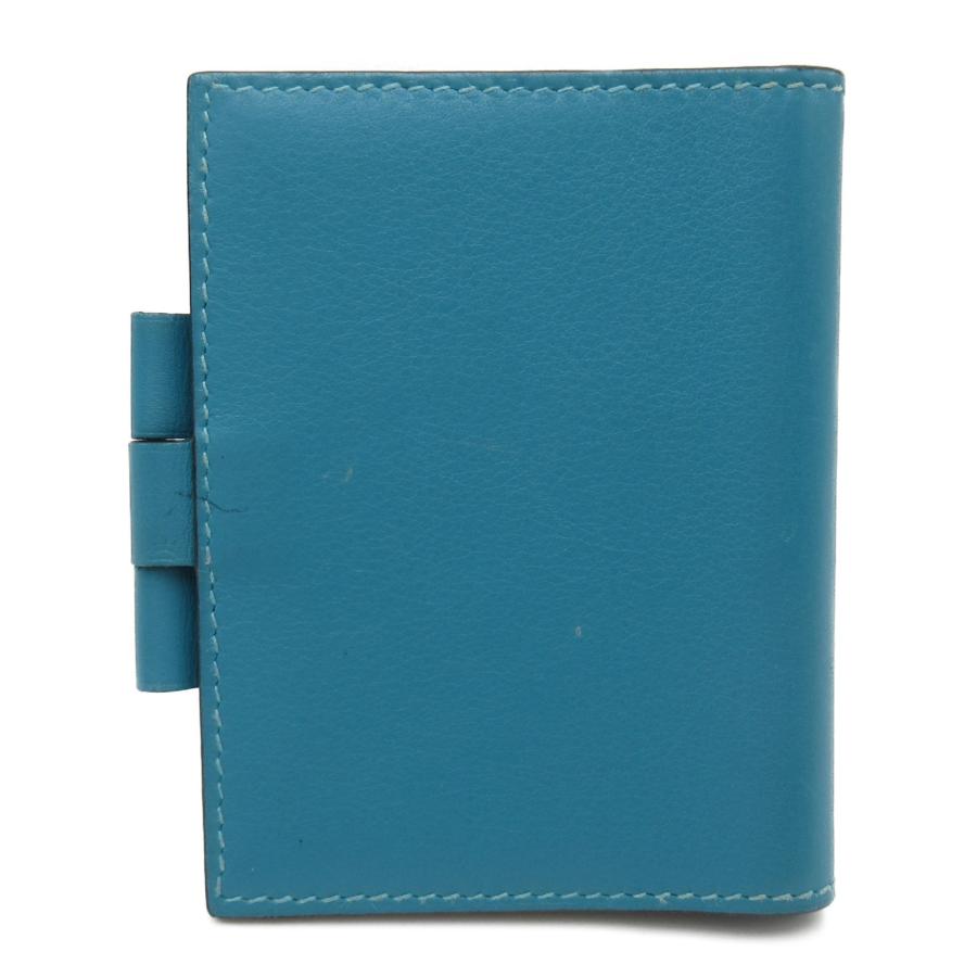 HERMES エルメス 手帳カバー ミニ手帳カバー ブルー系 レザー HERMES エルメス 手帳カバー ミニ手帳カバー ブルー系 レザー