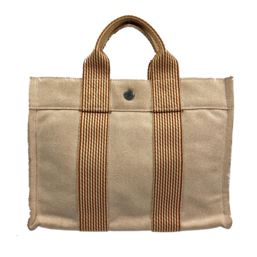HERMES エルメス トートバッグ ニューフールトゥPM オレンジ系 