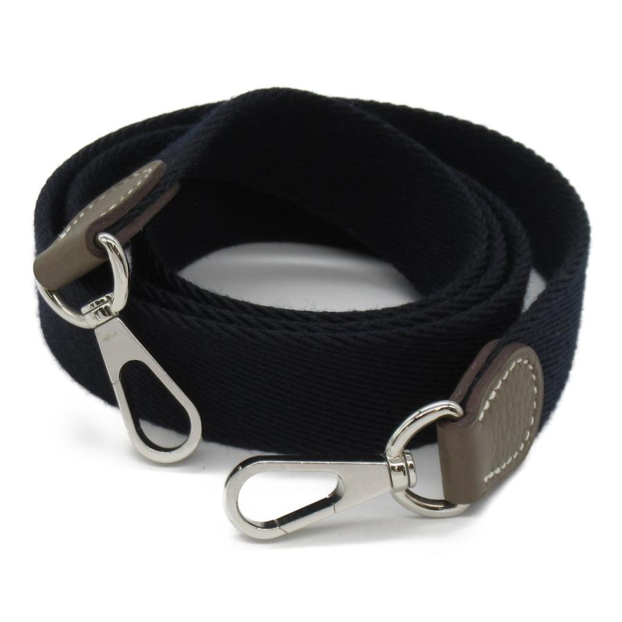 HERMES エルメス ショルダーストラップ ネイビー系 キャンバス 中古  