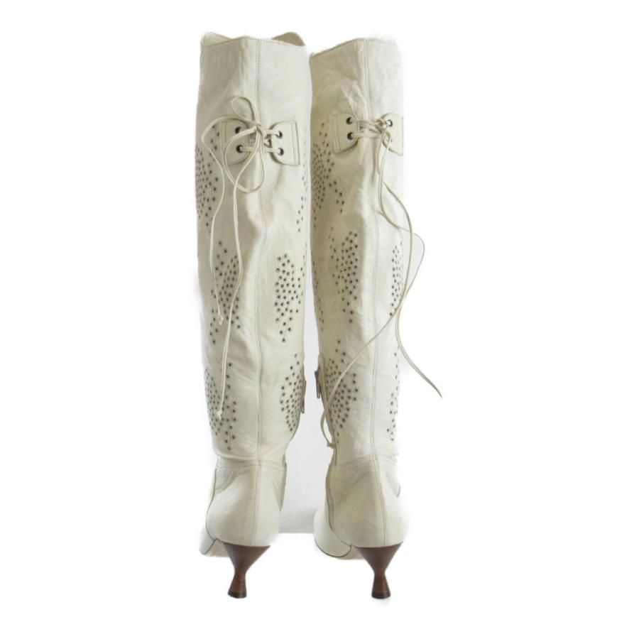 ERMANNO SCERVINO エルマノシェルビーノ ブーツ ロングブーツ ホワイト 