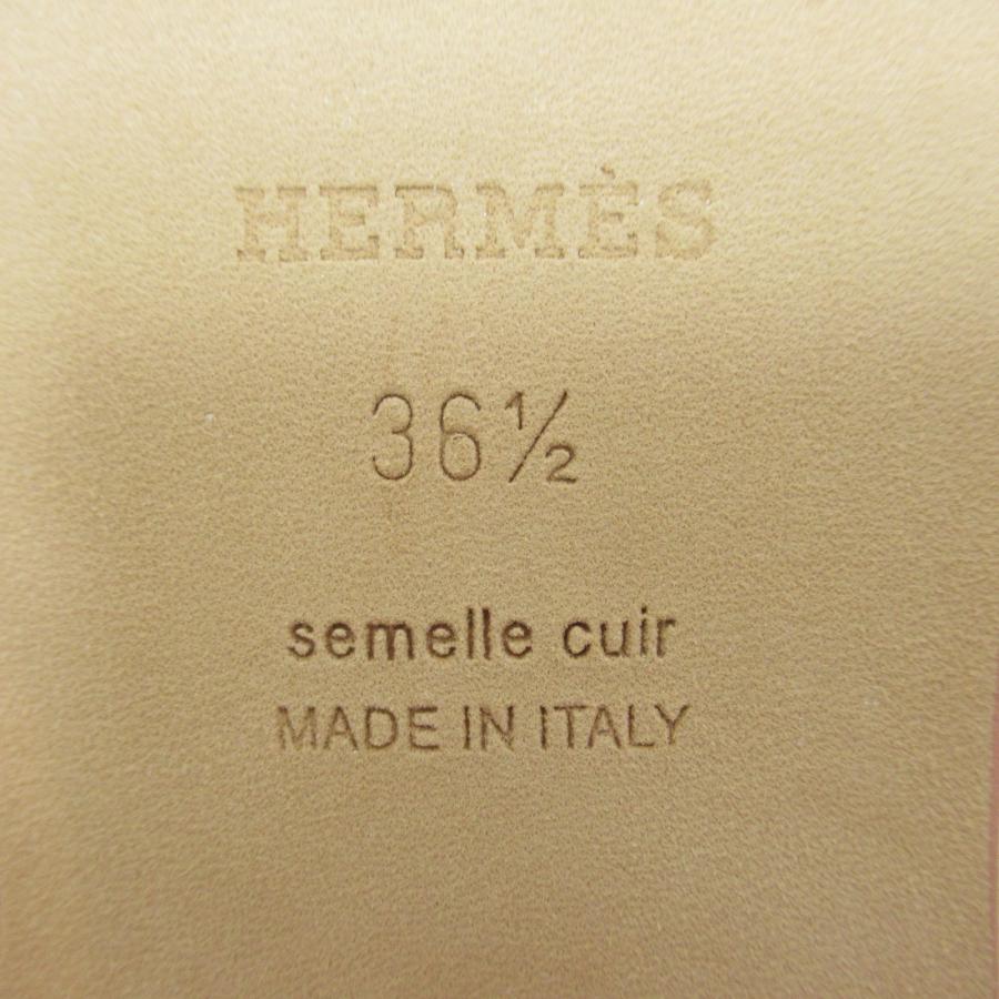 HERMES エルメス サンダル サンダルオラン ピンク系 レザー 中古 HERMES エルメス サンダル サンダルオラン ピンク系 レザー 中古
