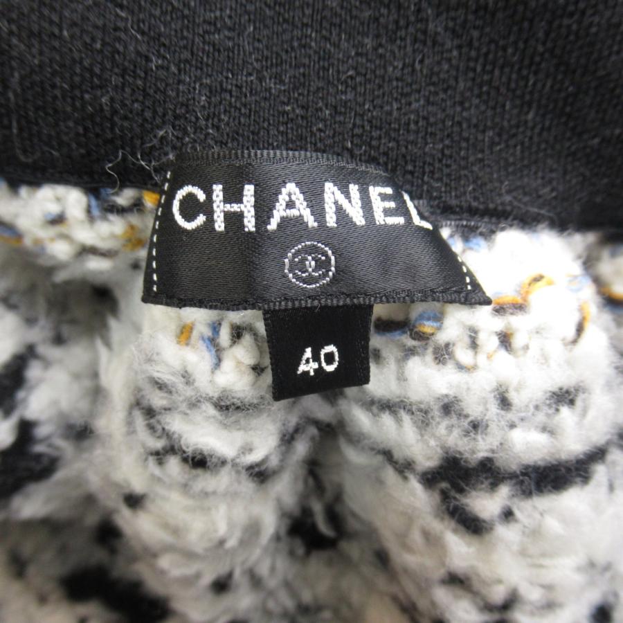 CHANEL シャネル スカート ニットスカート ブラック系 ウール CHANEL シャネル スカート ニットスカート ブラック系 ウール