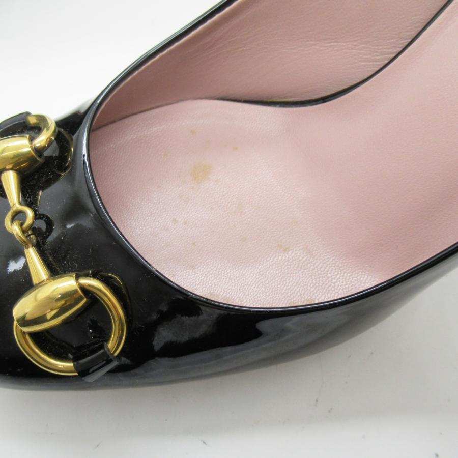 GUCCI グッチ パンプス パンプス ブラック系 パテントレザー 中古 GUCCI グッチ パンプス パンプス ブラック系 パテントレザー 中古