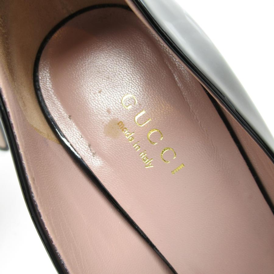 GUCCI グッチ パンプス パンプス ブラック系 パテントレザー 中古 GUCCI グッチ パンプス パンプス ブラック系 パテントレザー 中古