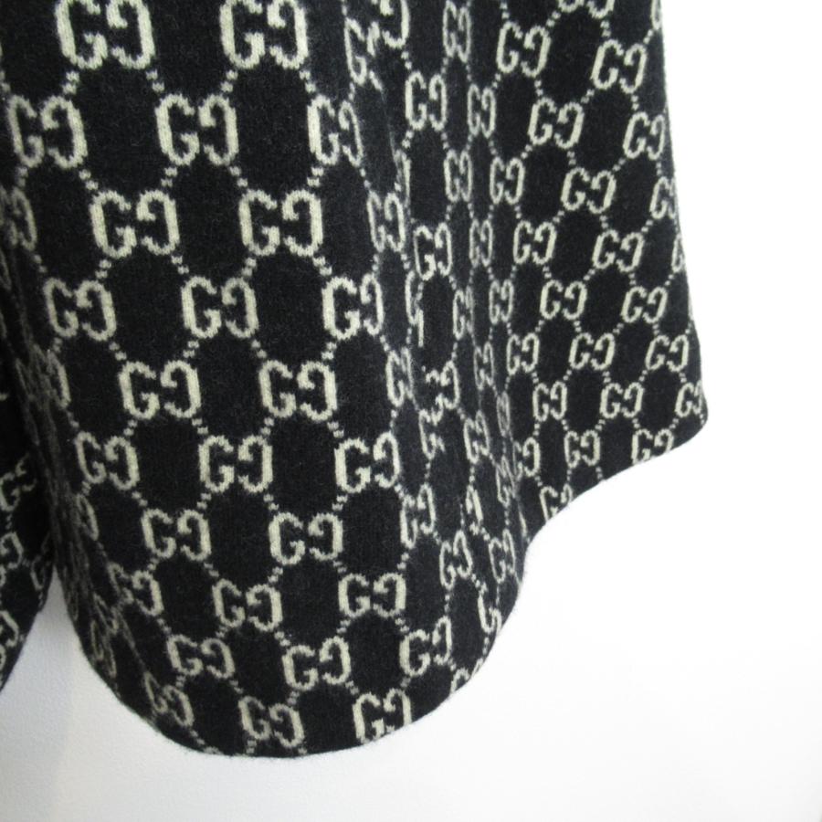 GUCCI グッチ ポンチョ ブラック系 ウール 中古 レディース GUCCI グッチ ポンチョ ブラック系 ウール 中古 レディース
