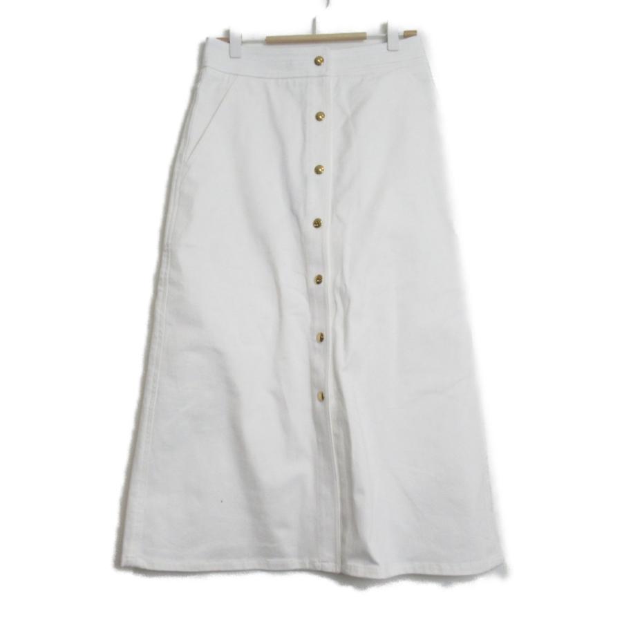 LOUIS VUITTON ルイ・ヴィトン スカート ホワイト系 コットン 中古  