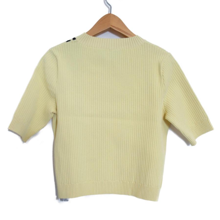 GUCCI グッチ ニット adidasコラボ イエロー系 レーヨン 中古 GUCCI グッチ ニット adidasコラボ イエロー系 レーヨン 中古