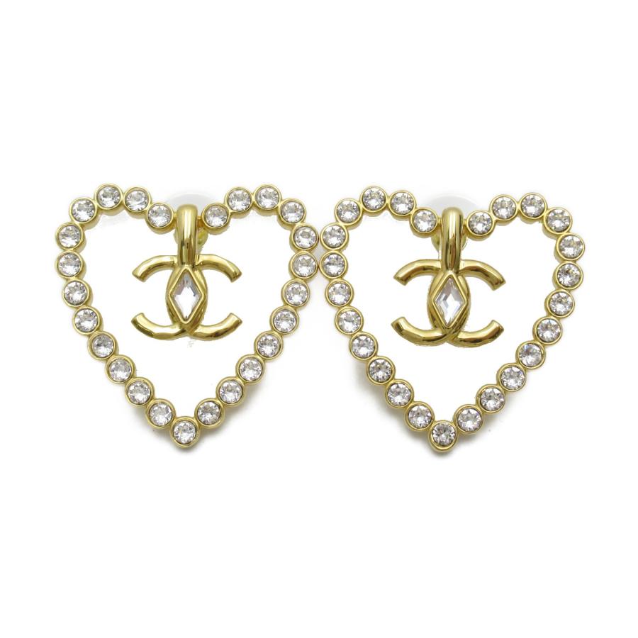 CHANEL シャネル ピアス ハートピアス ゴールド系 その他 中古 CHANEL シャネル ピアス ハートピアス ゴールド系 その他 中古