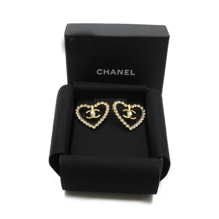 CHANEL シャネル ピアス ハートピアス ゴールド系 その他 中古 CHANEL シャネル ピアス ハートピアス ゴールド系 その他 中古