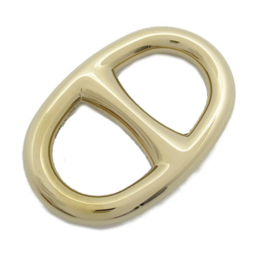 HERMES エルメス スカーフリング シェーヌダンクル ゴールド系 GP  