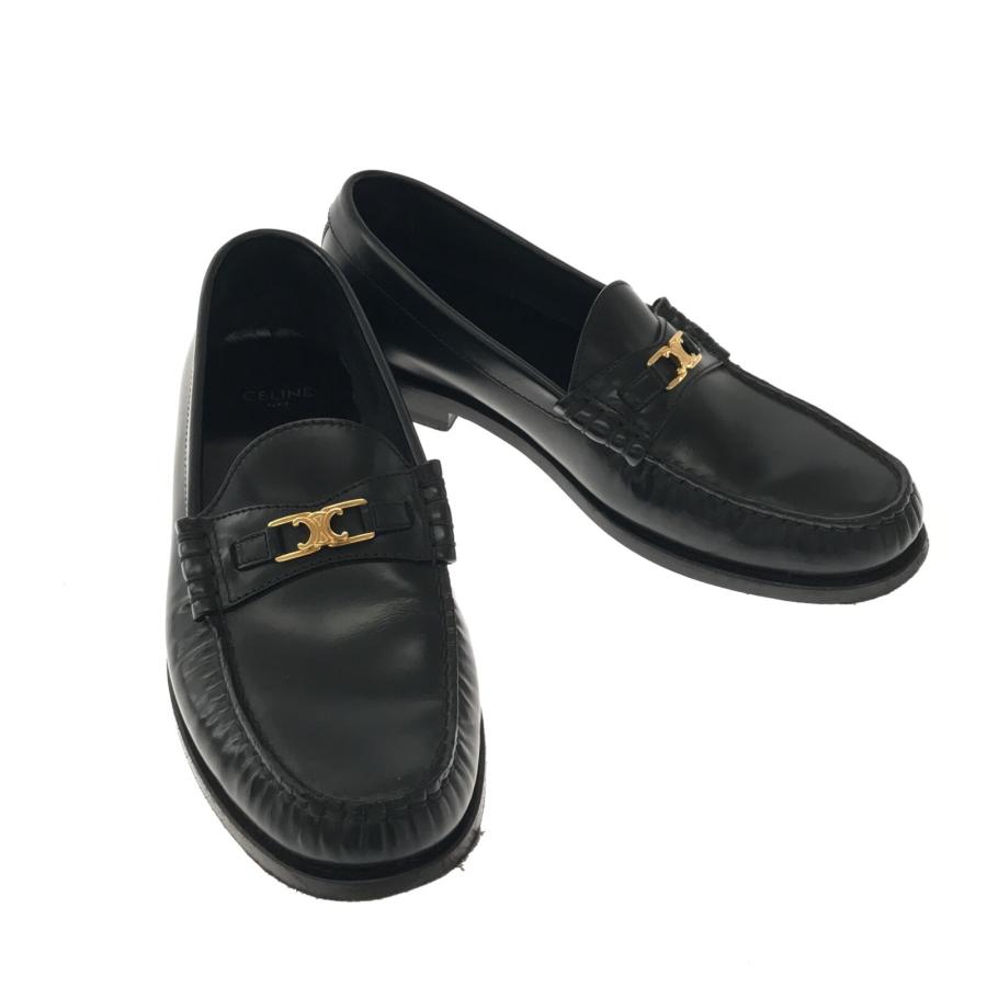 CELINE セリーヌ ローファー ブラック系 カーフ(牛革) 中古 CELINE セリーヌ ローファー ブラック系 カーフ(牛革) 中古
