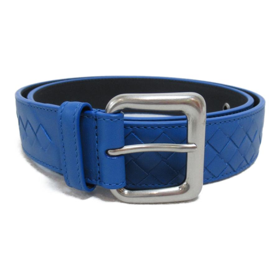 美品 BOTTEGA VENETA イントレチャート ベルト 85cm　ブルー 美品 BOTTEGA VENETA イントレチャート ベルト 85cm ブルー - メルカリ