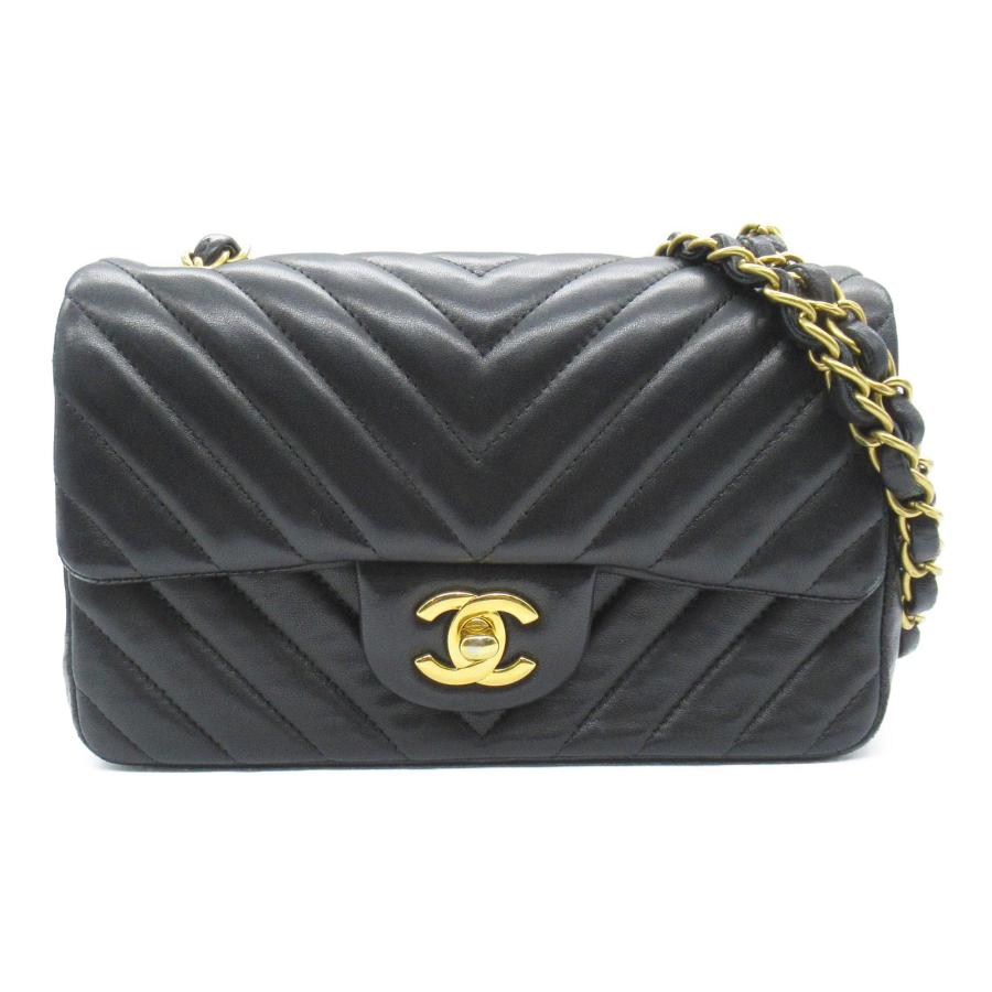CHANEL シャネル ショルダーバッグ ダブルチェーンショルダー V  