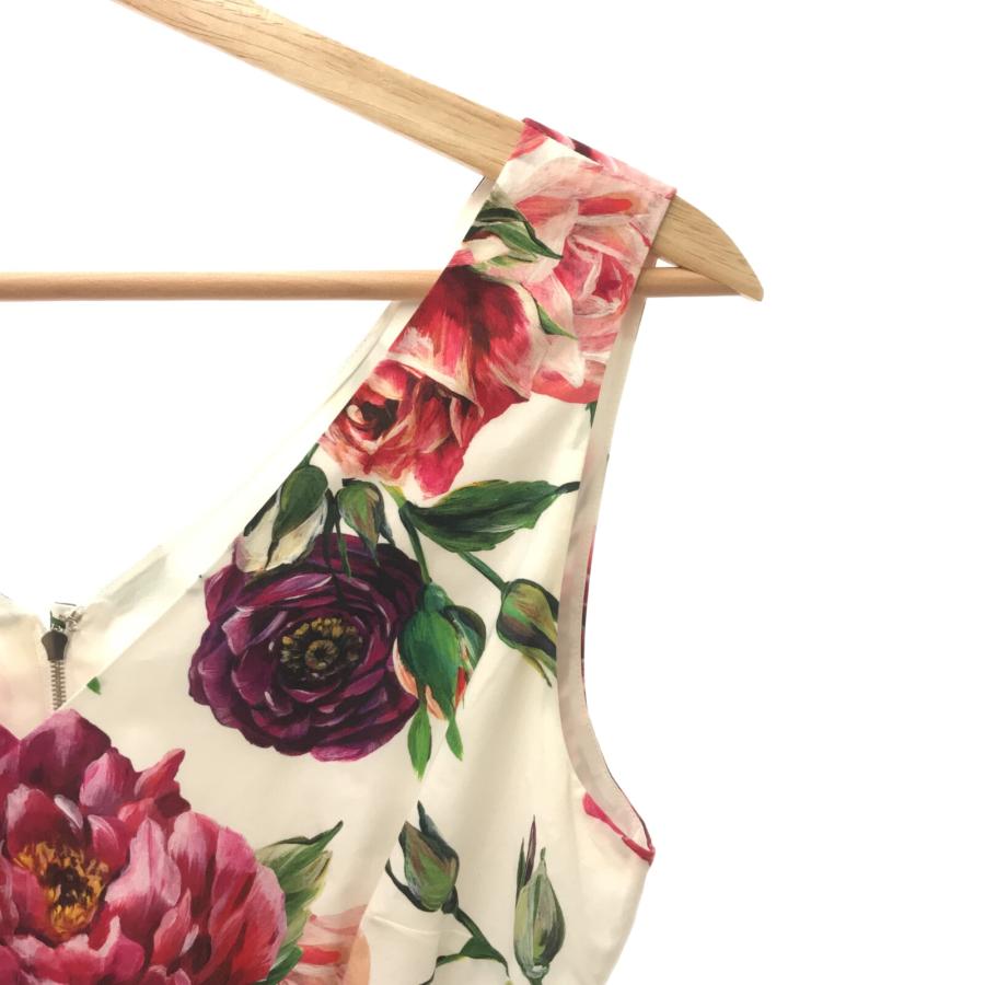 DOLCE&GABBANA ドルチェアンドガッバーナ ワンピース 花柄 ホワイト 