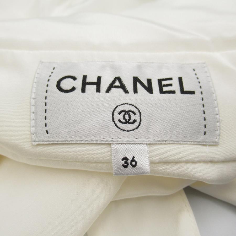 CHANEL シャネル ブラウス ホワイト系 シルク 中古 レディース CHANEL シャネル ブラウス ホワイト系 シルク 中古 レディース
