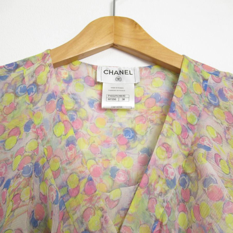 CHANEL シャネル ブラウス ブラウス イエロー系 シルク 中古