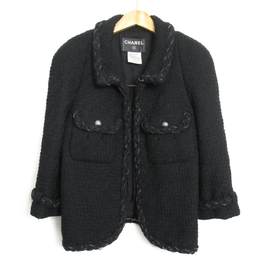 CHANEL シャネル その他ジャケット ツイードジャケット ブラック CHANEL シャネル その他ジャケット ツイードジャケット ブラック