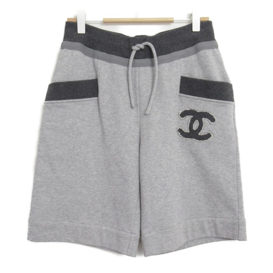 CHANEL シャネル パンツ パンツ グレー系 コットン 中古 レディース  