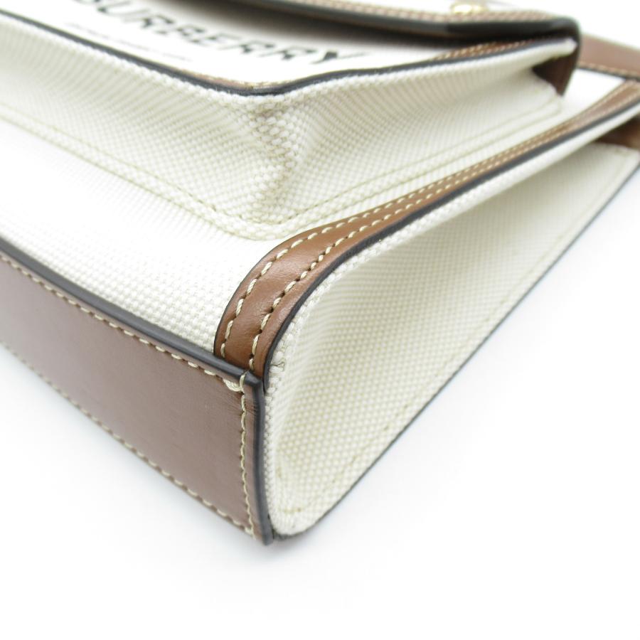 BURBERRY バーバリー ショルダーバッグ ミニ ツートン キャンパス 