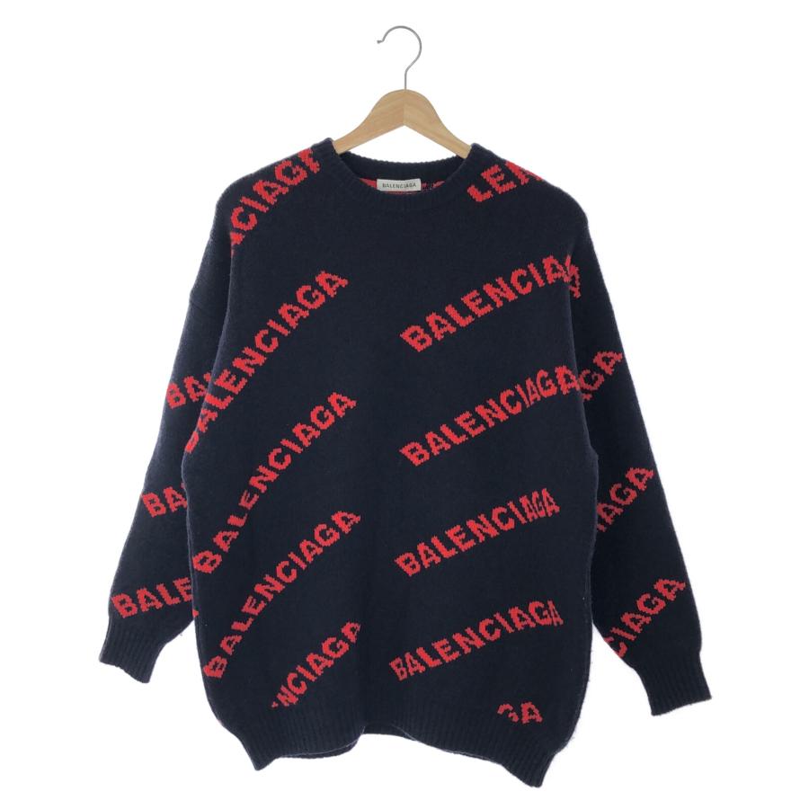 BALENCIAGA バレンシアガ セーター セーター ネイビー系 ウール かさみ 