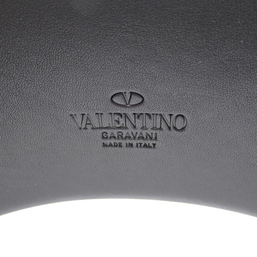 Valentino ヴァレンチノ ベルト Vロゴ シグネチャー ベルト ブラック系 レザー  中古 ユニセックス｜brandoff｜05
