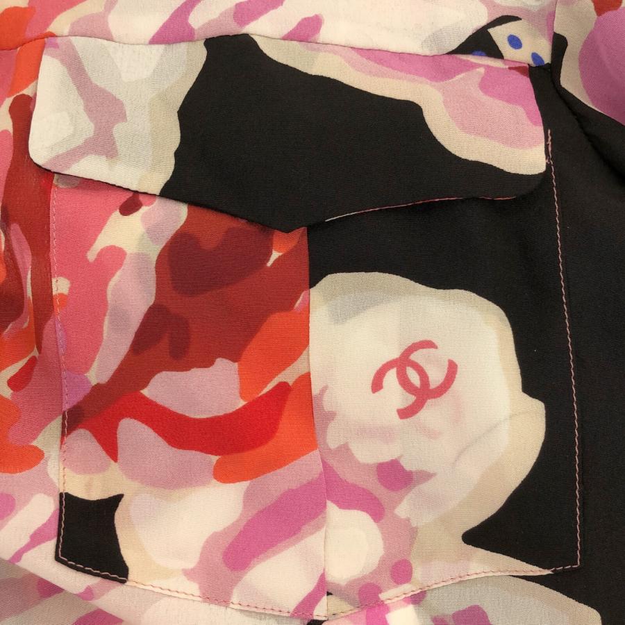 CHANEL シャネル ブラウス ブラック系 シルク 中古 レディース CHANEL シャネル ブラウス ブラック系 シルク 中古 レディース