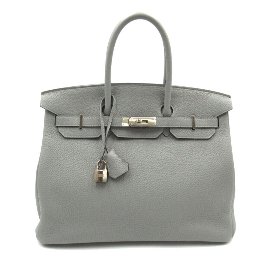 HERMES エルメス ハンドバッグ バーキン35 ベルソ グレー系 カーフ 