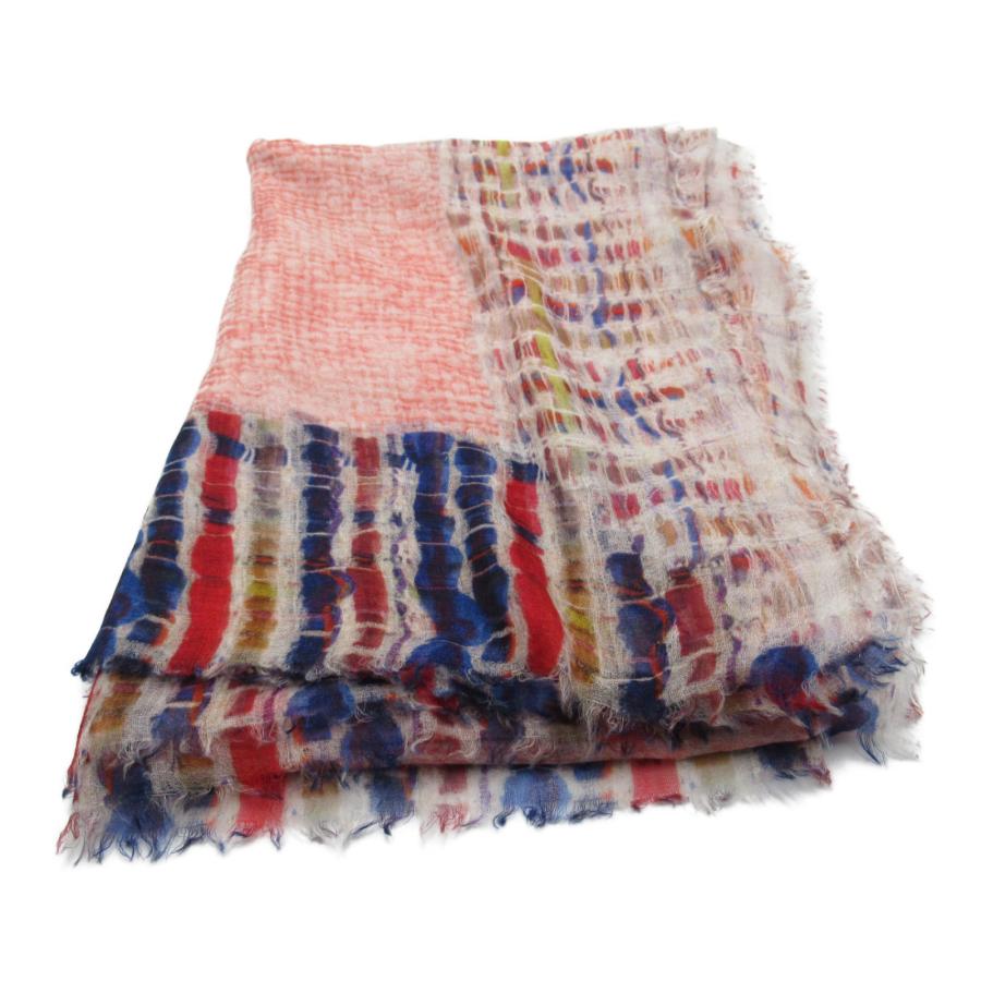 CHANEL シャネル ストール レッド系 カシミア 中古 レディース  