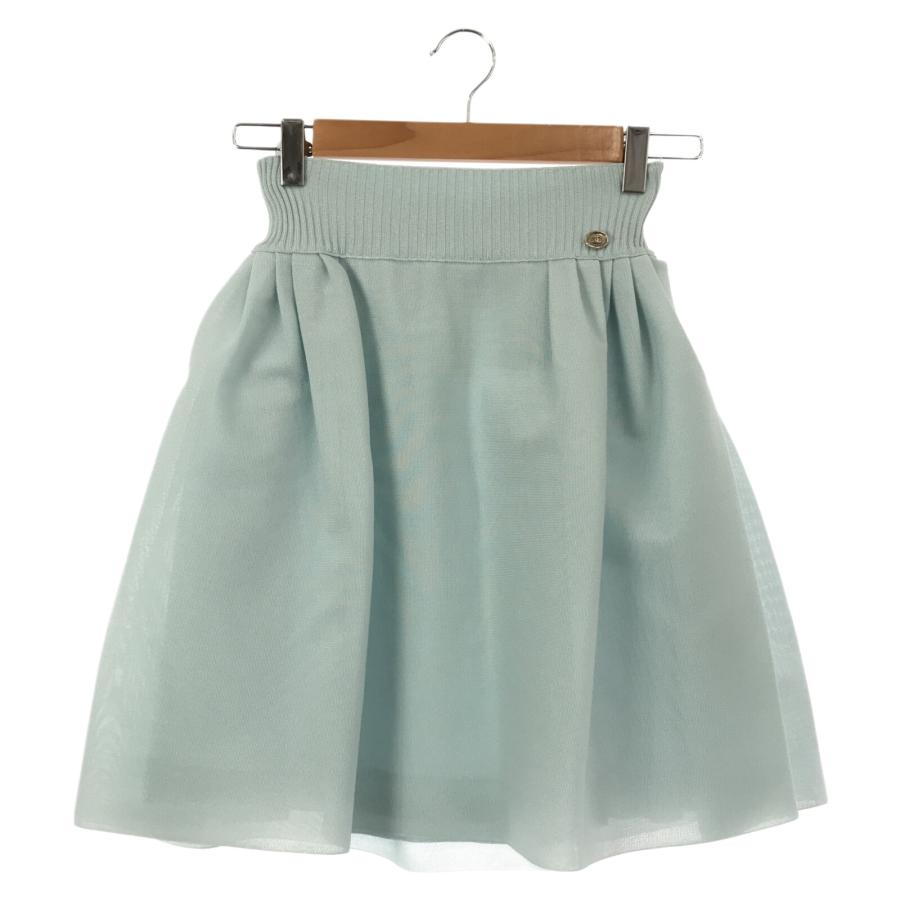 CHANEL シャネル スカート ブルー系 レーヨン 中古 レディース  