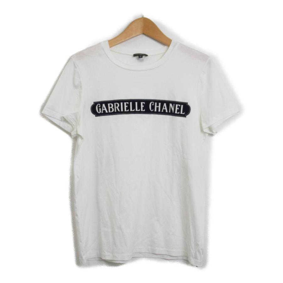 CHANEL シャネル 半袖Tシャツ ガブリエル Tシャツ ホワイト系 コットン 