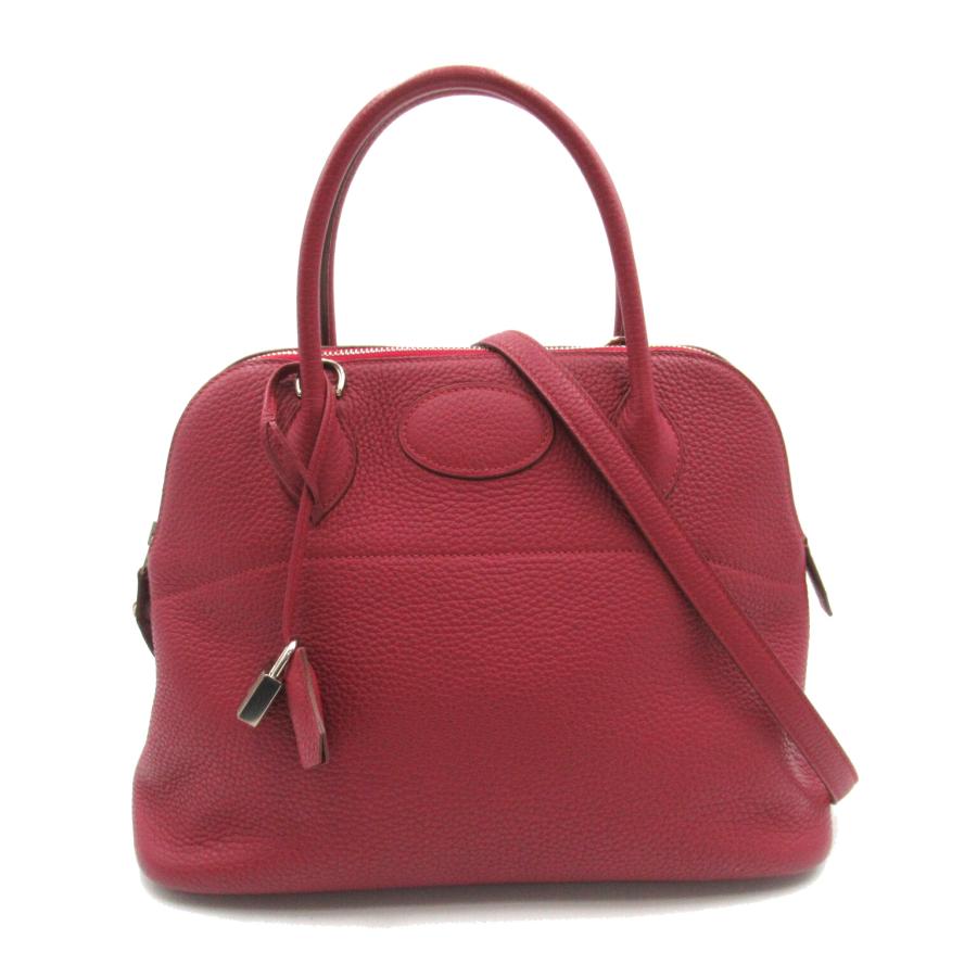 HERMES エルメス ハンドバッグ ボリード31 ボルドー系 カーフ（牛革 
