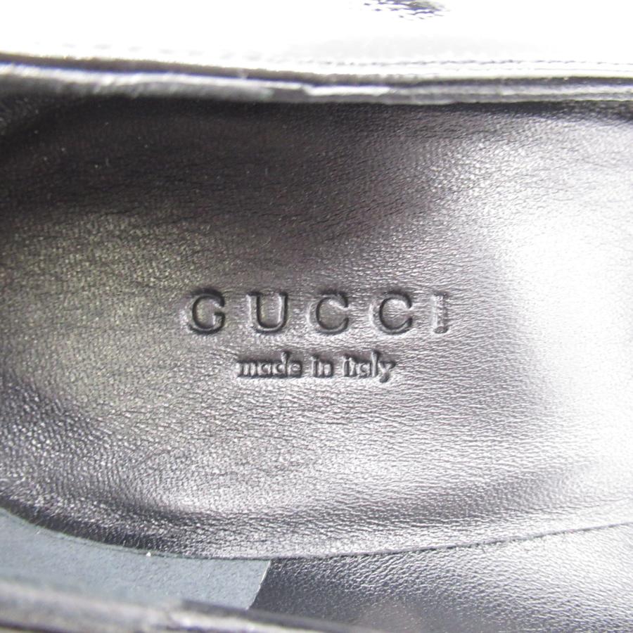 GUCCI グッチ ウエッジヒール・パンプス ブランドオフ パテントレザー 