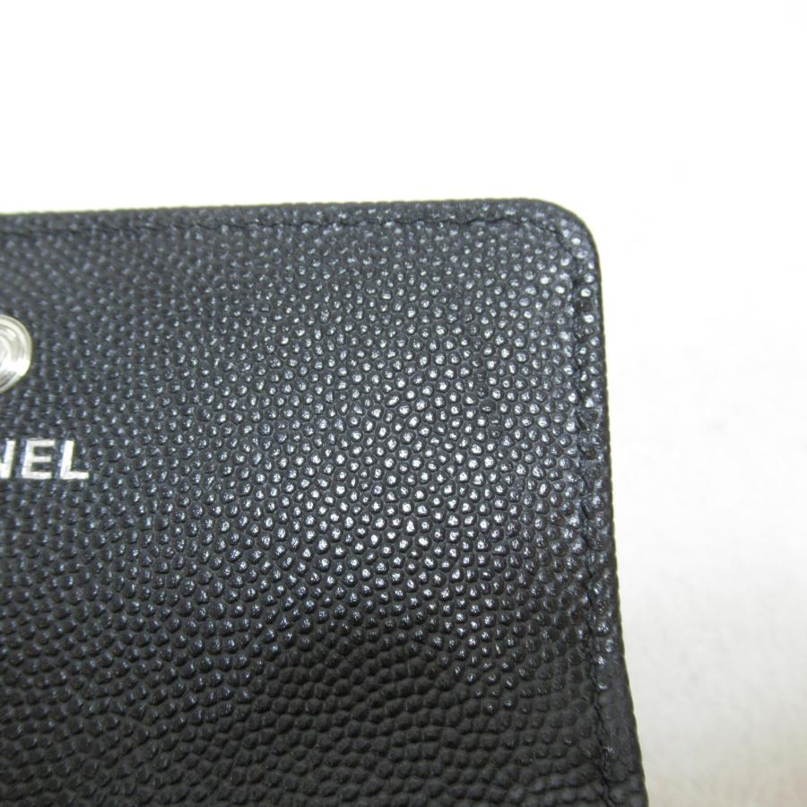 CHANEL シャネル 名刺入れ シャネル19 カードケース ブラック系 CHANEL シャネル 名刺入れ シャネル19 カードケース ブラック系