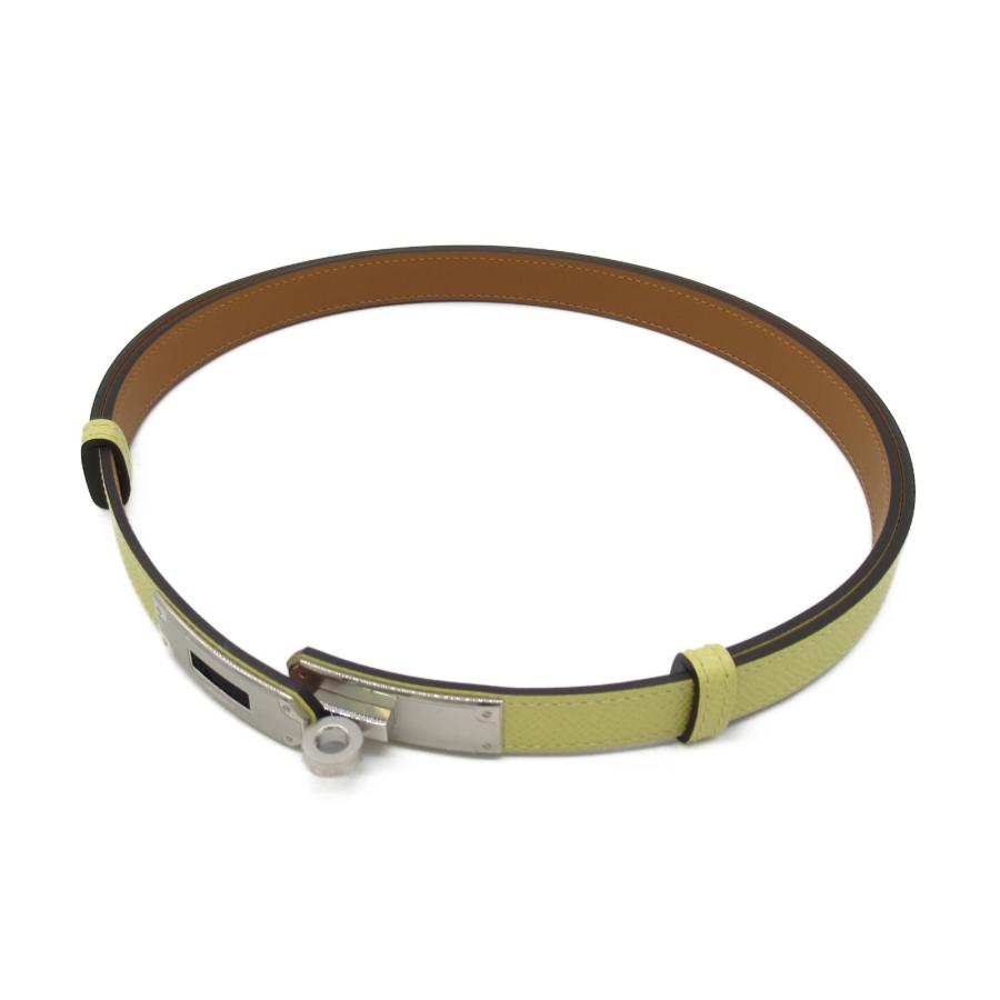 HERMES エルメス ベルト 《ケリー》 18 ジョーヌプッサン イエロー系 