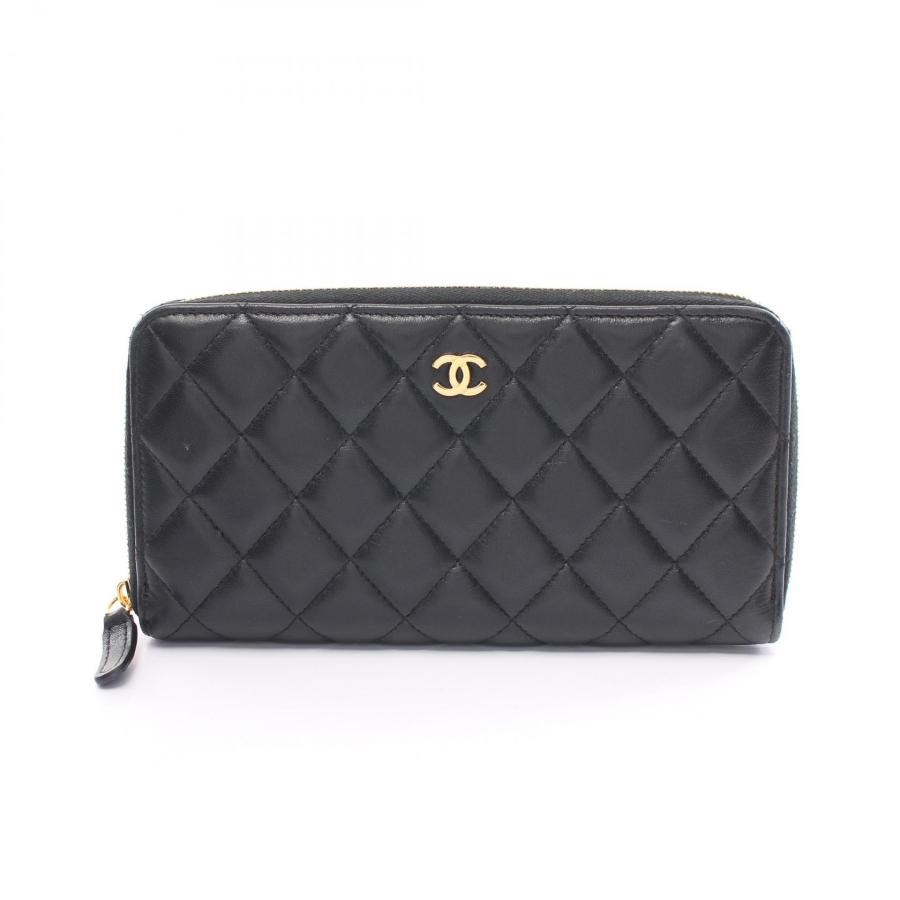 75%off‼️CHANEL シャネル マトラッセ ウォレット 長財布 ラムスキン