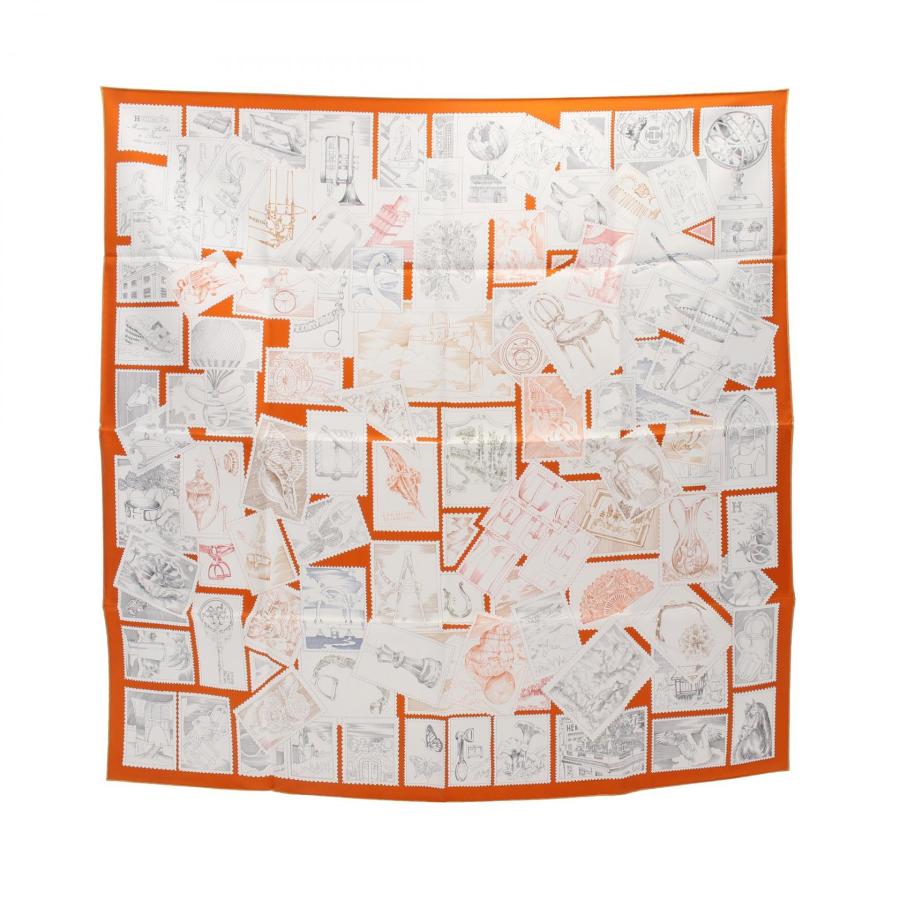 HERMES エルメス カレ90 LE PHILATELISTE DU FAUBOURG ブランドオフ  