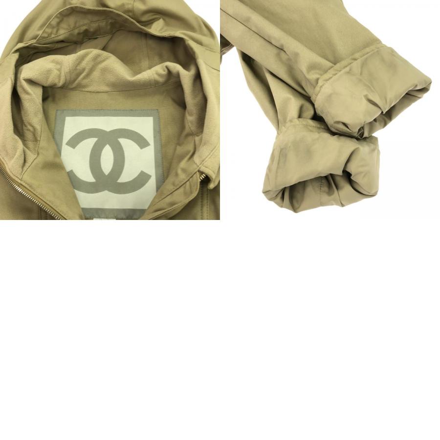 シャネル 袖ロゴ ロングコート ブランドオフ CHANEL ポリエステル その他コート ポリエステル 中古 レディース_9