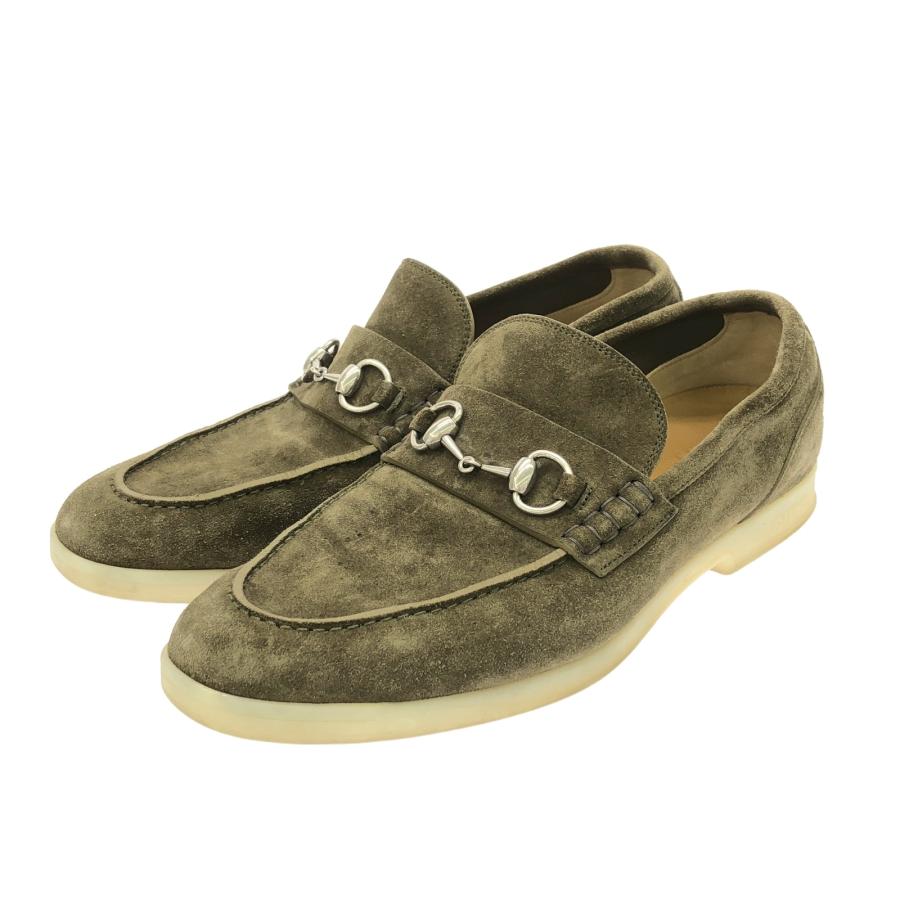 GUCCI スウェードローファー GUCCI（グッチ） ローファー ブランドオフ スウェード ローファー