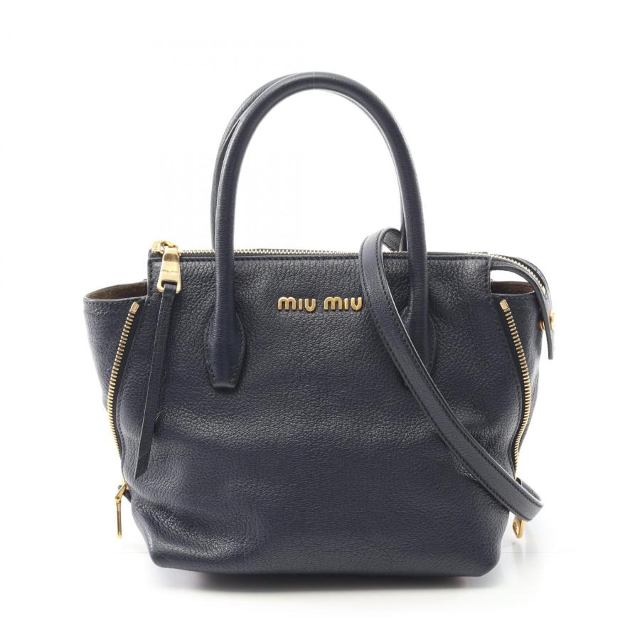 ミュウ MADRAS マドラス ブランドオフ Miu レザー ハンドバッグ 中古  