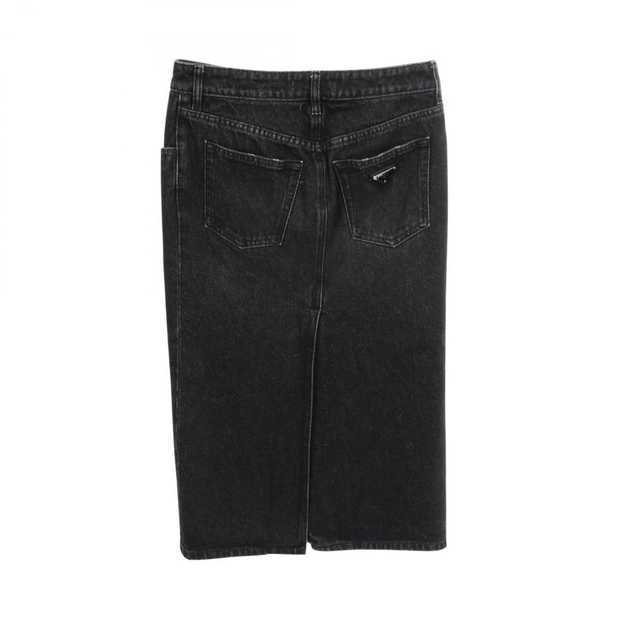 プラダ トライアングルロゴ ブランドオフ PRADA コットン スカート 中古 レディース_1