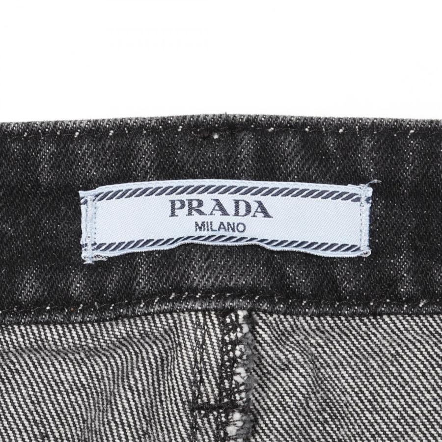 プラダ トライアングルロゴ ブランドオフ PRADA コットン スカート 中古 レディース_2